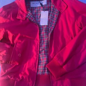 ‼️BRAND NEW‼️ men's Burberry Harrington jacket in red. Taking best offers‼️
